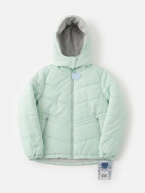 NWT Whales Tale Mint Green Fleece-Lined Winter Puffer Jacket - L